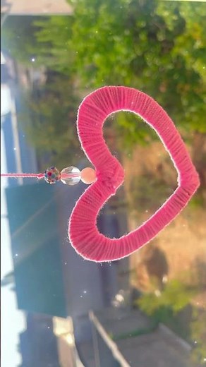 DIY Idea: Pink Thread Heart 💖✨