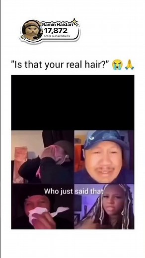 Is that your real hair 😂 #viral #funny #memes #shorts