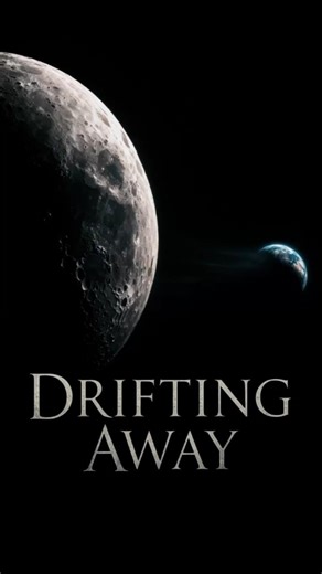 The moon is leaving us !!!! #space #universe #moon #spacefacts #spacemysteries