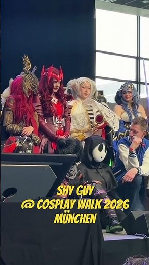 Shy Guy at the Cosplay Catwalk 2026 - Small Olympic Hall in conversation at the GG Bavaria Conven...