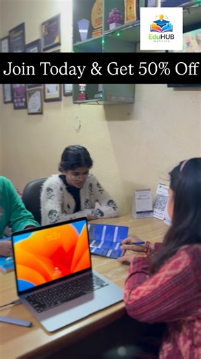 EduHUB Institute Jammu🔵 on Instagram: "🖥️ Apne future ko digital banao! 2025 Ending offer Valid Till 31Dec 2025.So Come & Join Never Before Price. Join Today & Get 50%Off Eduhub Computer Institute ke sath sikhiye: -Basic to Advance Computer -Tally | MS Office | DCA | ADCA | DFA -Practical Training -Certificate ke sath Job-oriented Course >. •* Aaj seekho, kal kamao! ✅ Admission Open - Abhi Join Karein 📚 Your future starts here. #ComputerInstitute #ComputerCourse #DigitalIndia #SkillDevelopmen