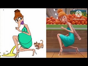 Despicable Me 4 😂 Funny Drawing Meme | Mega Minions & Gru Become Crime Fighters Video part 3