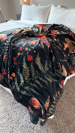 This mushroom blanket seriously made my room feel like a cozy corner — and it’s ridiculously soft #MushroomBlanket #MushroomDecor #CozyThrowBlanket #SoftBlanketFinds #HomeCozyVibes