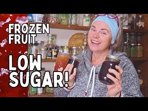 Homemade Low Sugar Jam Jelly & Syrup with Frozen Fruit (Pomona's Pectin) FREEZER CHALLENGE