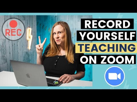 How to Record Yourself on Zoom Teaching a Lesson