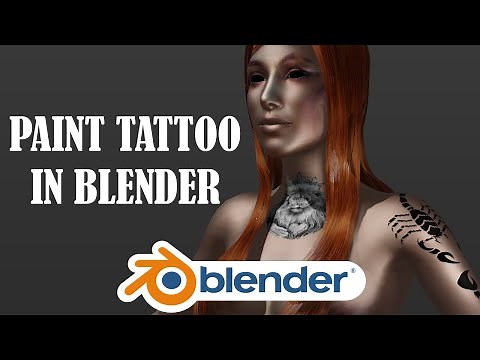 Tattoo Painting in Blender | Stencil