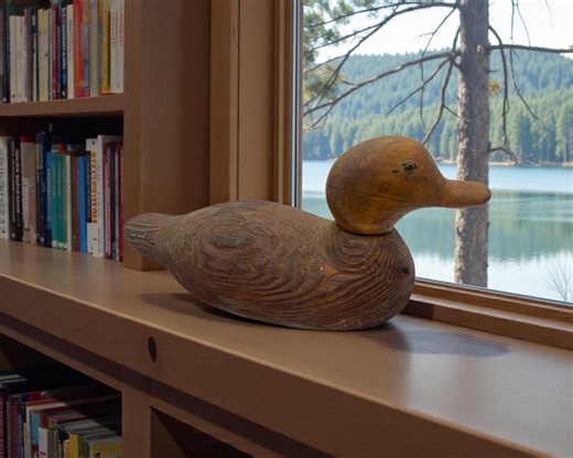 Vintage Antique Wooden Duck Decoy, Handmade, Solid Wood, Weighted, Collectible Decoys, Rustic, Cabin Decor - Etsy UK