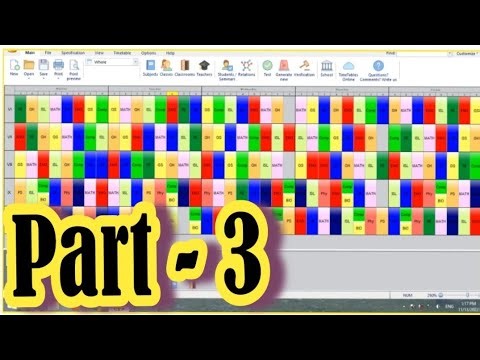 How to create a time table in ASC timetable software part 3 | Urdu| Hindi