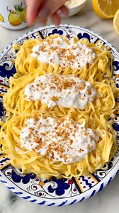 ✨Trenette al Limone✨ Simple and delicious! Trenette pasta tossed in a lemon butter sauce topped with creamy stracciatella and toasted breadcrumbs 🍋 Recipe on my website! #pasta #lemonpasta #pastarecipe #food #recipe #lemon #ThePastaTable | The Pasta Table