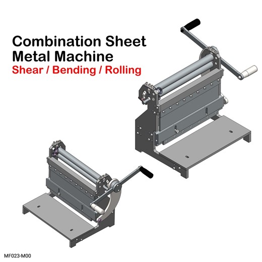 3-in-1 Metal Shear, Press Brake & Slip Roll Machine DIY Plans - Etsy