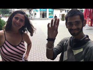 Tsetsi Talks with Gipsy Boy in Bulgaria. Цеци и ЖельоМир подаряват дрехи на циганче от махалата.