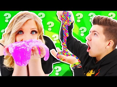 RAINBOW MYSTERY WHEEL OF SLIME CHALLENGE WITH PRESTONPLAYZ!