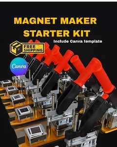DIY Magnet Maker Machine Starter Kit – Create Your Own Custom Fridge Magnets | Includes 1,000/100 Supplies | Multiple Sizes | Free Shipping - Etsy Canada
