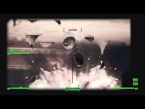 Fallout 4 - Stealth/Sniper Build (Survival Mode) - Quick Gameplay