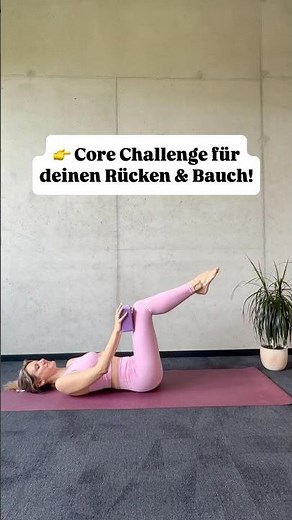 Pilates Core Flow: Dead Bug & Toe Taps mit Yoga Block!