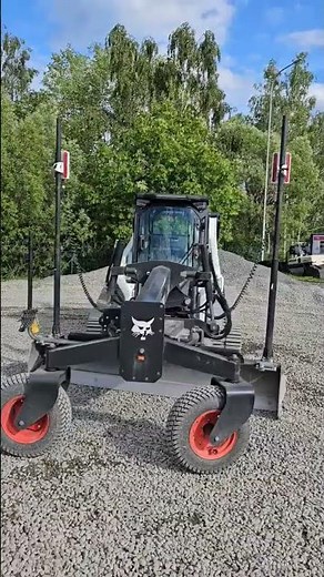 2D Grader Fully Set Up on Bobcat T76 Track Loader