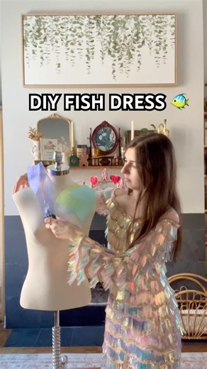 Making a moving fish dress 🐠