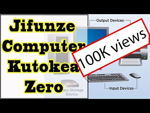 Jifunze computer kutokea zeero