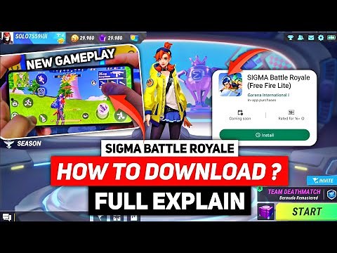 Sigma Battle Royale Game - Full Explain / Free Fire Lite New Game