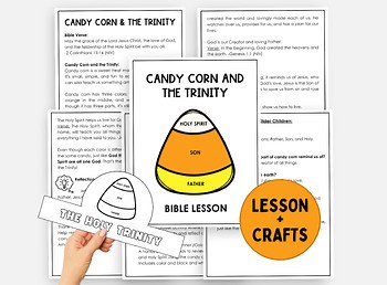 Christian Halloween Candy Corn Trinity Bible Lesson for Sunday School/Homeschool