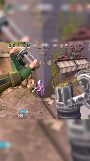 Me VS Jett in the snow ball fight #Valorant