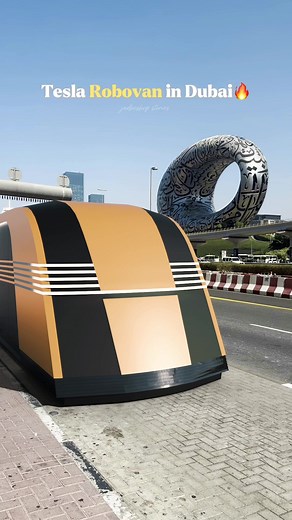 New Tesla Robovan Spotted In Dubai | Futuristic Innovation