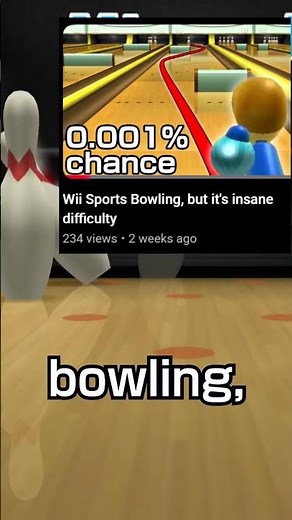 Wii Sports Bowling is HARDER now...