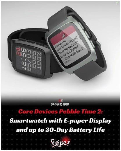 Core Devices Pebble Time 2 Smartwatch #shortvideo #core #smartwatch #shortvideo