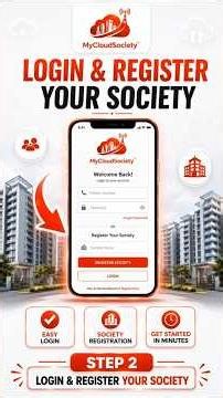 🏢 Step 2: Login & Register Your Society in MyCloud Society