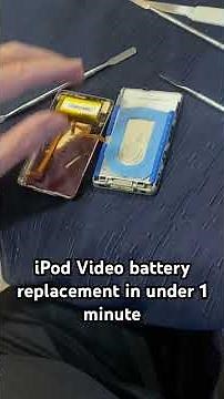 iPod video battery replacement and under one minute