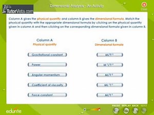 Dimensional Analysis An Activity