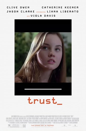 ⚠️⚠️MOVIE: Trust (2010) — Annie is a teen who fell in love with her online boyfriend, Charlie. However, Charlie isn’t the age he claimed to be, & turns out to be a predator. VERY disturbing and real movie. Highly recommend — #trustmovie #trust #QuakerPregrain #predator #spooksandghouls #creepy #internet #boyfriend #lianaliberato #movierecommendation #clivebarker #chrishenrycoffey