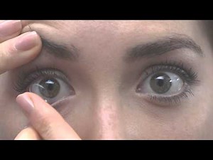 Comment mettre des lentilles de contact