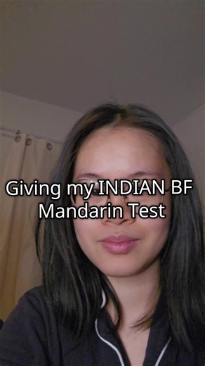 Giving my indian bf mandarin test. Will he pass? #mandarin #trend #indian #chinese #challenge