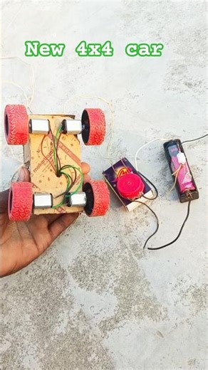 how to make a new 4x4 car | with remote control car| diy toy car #shorts #shortsfeed