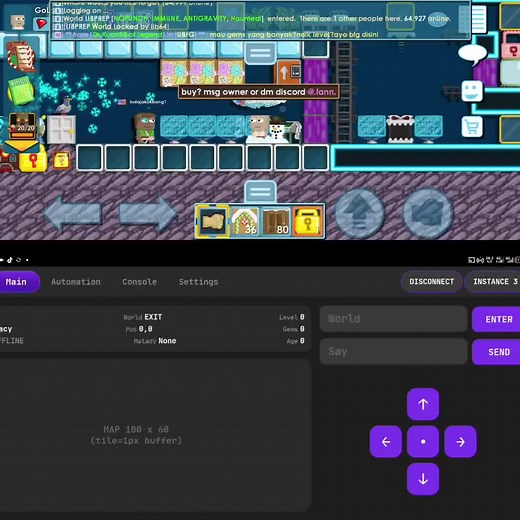 day brp gatau,.. ini sedikit preview aja. #coding #golang #java #growtopia