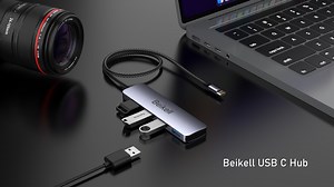 Watch Beikell 4-Port Type C Hub on Amazon Live