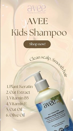 Best Kids Shampoo for Soft & Healthy Hair | Avee 6-in-1 Natural Conditioning Shampoo