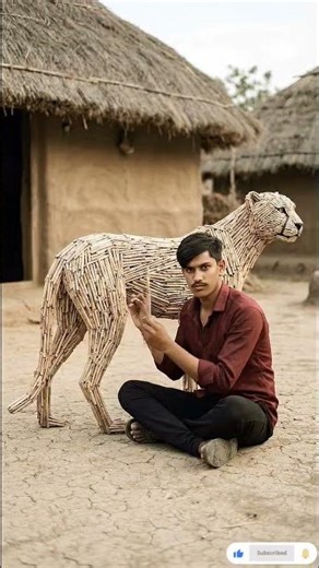 KTM made from Wooden Stick | mini woods toys | wooden crafting #ai #cow #craft