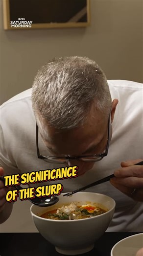 CBS Saturday Morning on Instagram: "What is the significance of the slurp when eating some ramen? 🍜 @ramenjunkie, the chef behind @ivanramenuk, has traveled around the world mastering the art of the hearty noodle soup. He shares his slurp secrets tomorrow on #TheDish"