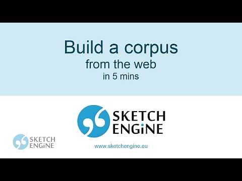 Build a corpus from the web