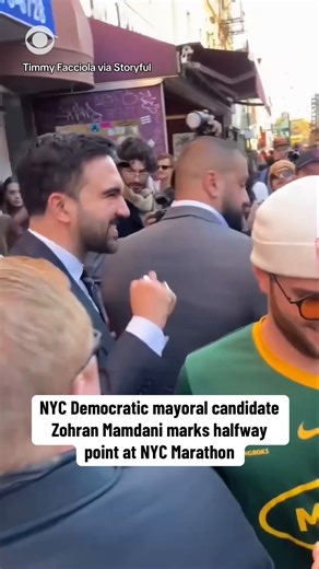 205K views · 6.1K reactions | Zohran Mamdani, the Democratic candidate in the New York City mayoral race, was seen greeting spectators of the NYC Marathon on Sunday ahead of Election Day. The other major candidates, Independent Andrew Cuomo and Rep. Curtis Sliwa, appeared to attend campaign events over the weekend. | CBS News | Facebook
