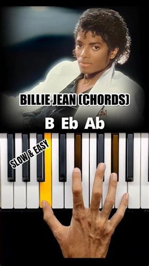 "Billie Jean" Piano Chords tutorial
