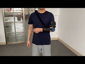 Hinged Elbow Brace for Post Operative Use