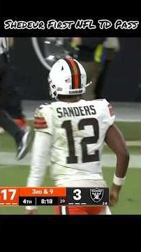 Shedeur First NFL TD Pass to Dylon Sampson | Shedeur Sanders First NFL Start and TD Cleveland