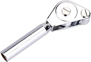 Boat Fishing Rod Tip Guide, Roller Rod Tip Guide, Fishing Trolling Tackle Accessory Silver for Fishing Rod Sea Boat Use(5#)