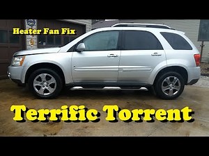2009 Pontiac Torrent heater fan motor problem diagnosis.
