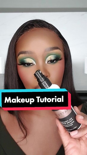 Green Cut Crease Makeup Tutorial