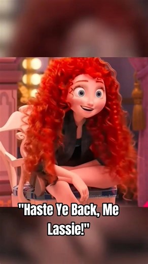 Merida is actually saying a simple blessing and farewell to Vanellope