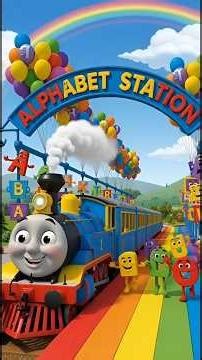 Alphabet Train 🚂 – Each letter riding a train #shortvideo #cartoon